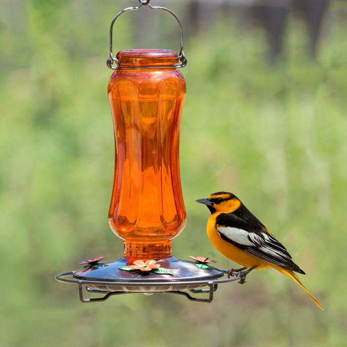Perky Pet Carnival Glass Vintage Oriole Feeder 8135 2