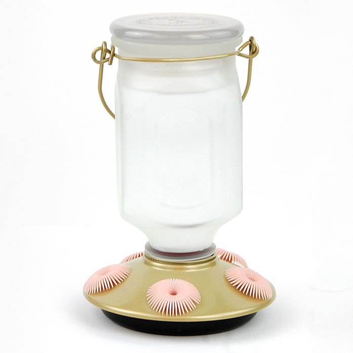 Perky Pet Sun Kissed Top Fill Glass Hummingbird Feeder Model