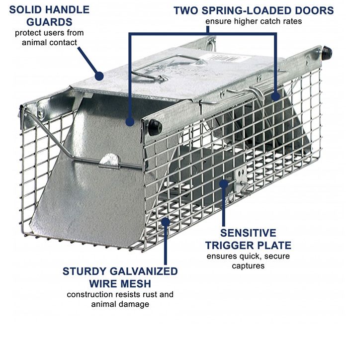 Small 2 Door Live Animal Trap Havahart 1025 B