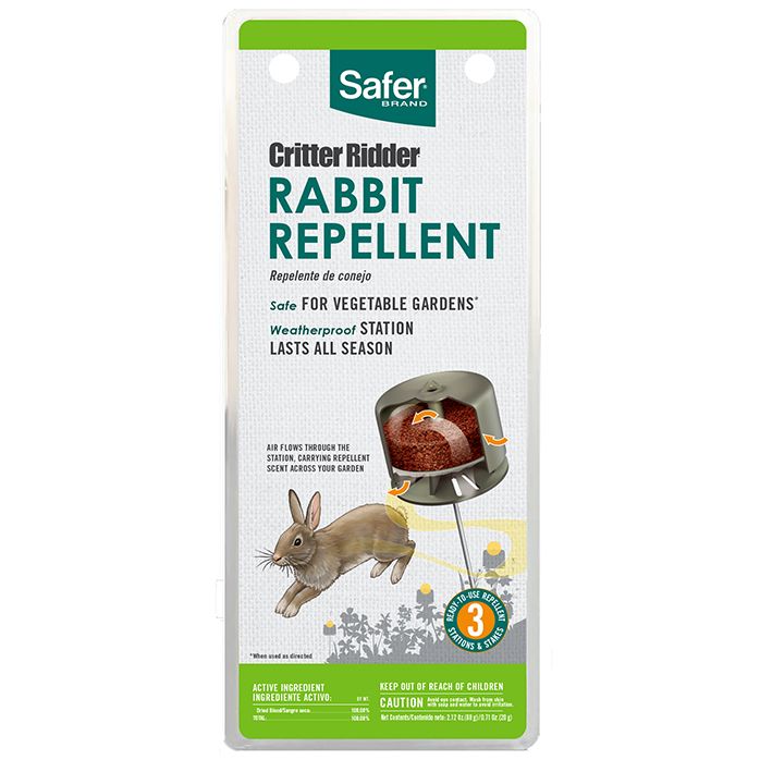 Safer® Brand Critter Ridder® Rabbit Repelling Stations 3 Pack Model