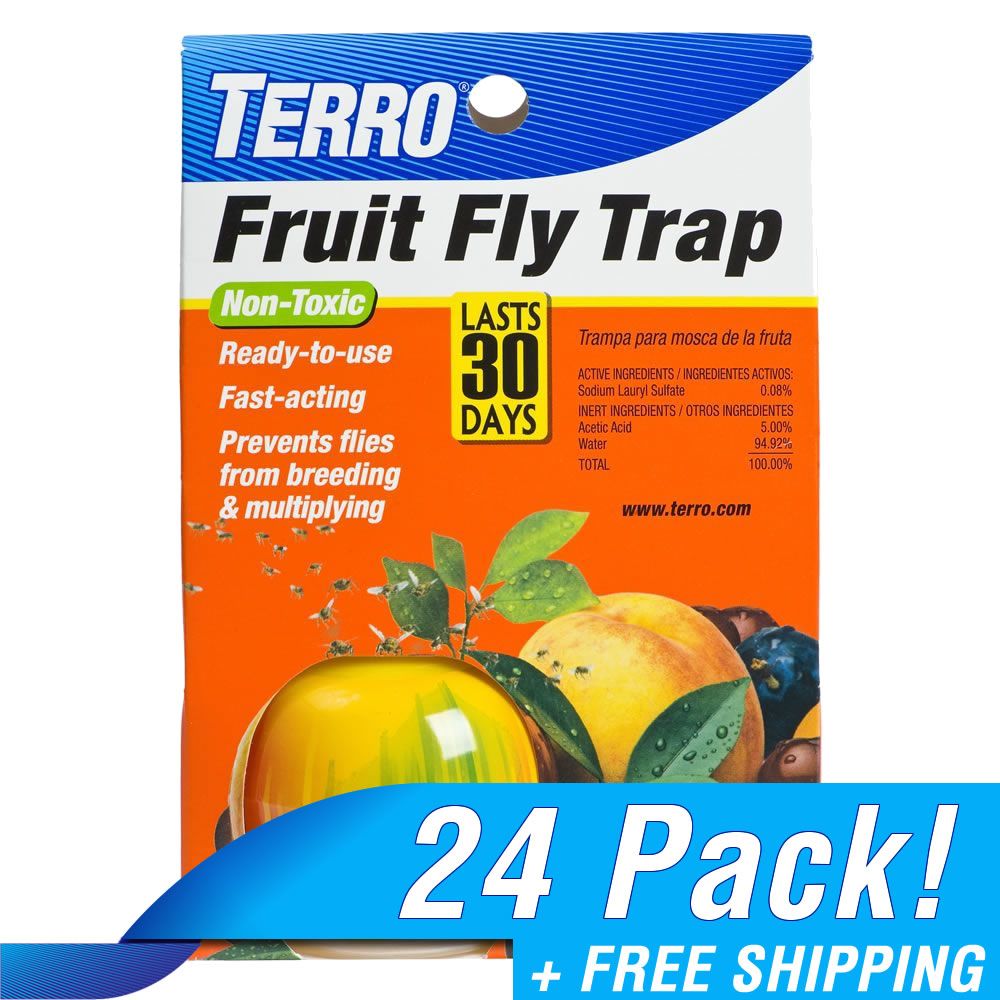 TERRO® Fruit Fly Apple Trap 24 Pack