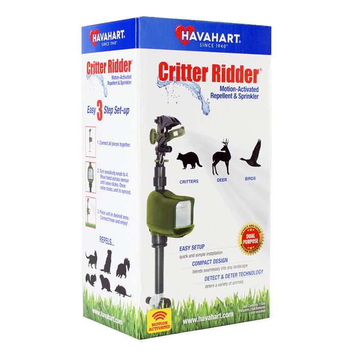 Système d'arrosage répulsif pour animaux activé par le mouvement Critter Ridder®.Activated Animal Repellent Sprinkler