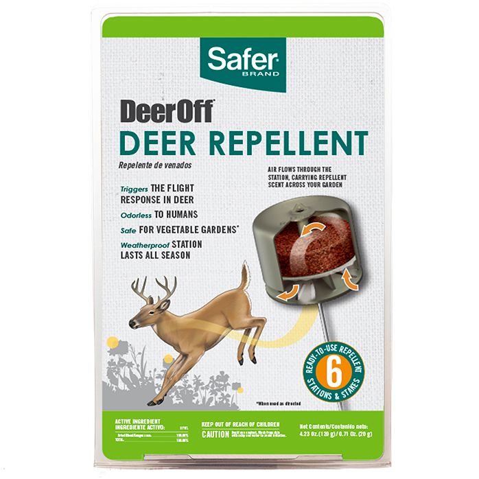 Safer® Brand Deer Off® Estações Repelentes de Veados à Prova de Intempéries - 6 Pack