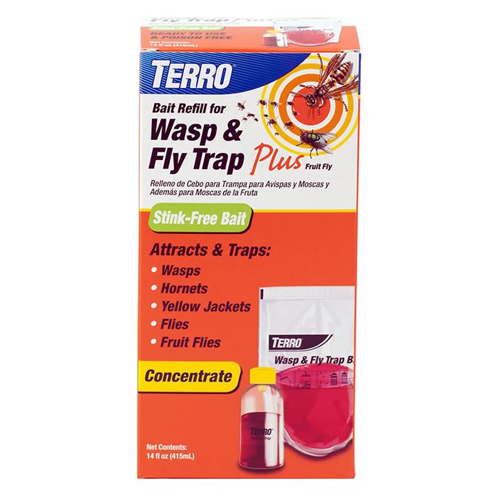 TERRO® Wasp & Fly Trap Plus Fruit Fly - Refill