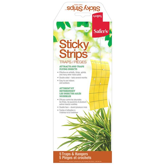 Safer'sÂ® Sticky Strips Insect Traps - 5 pack | Woodstream Canada